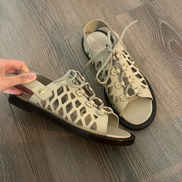 Dior d strap leather beige gladiator scandals - Picture 1 of 8